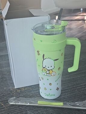 Sanrio Pochacco Green Kids Travel Mug with Handle